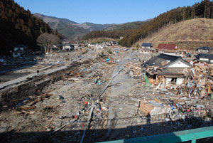 赤崎地区の平成23年3月12日撮影の画像３