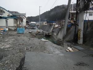 蛸ノ浦漁港(被災直後)