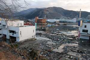 大船渡地区の平成23年3月12日撮影の画像1
