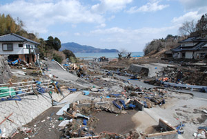 綾里地区平成23年3月12日撮影の画像1