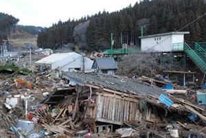 越喜来地区の平成23年の画像3月12日撮影4