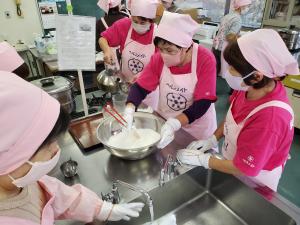 ゆべしづくりの様子