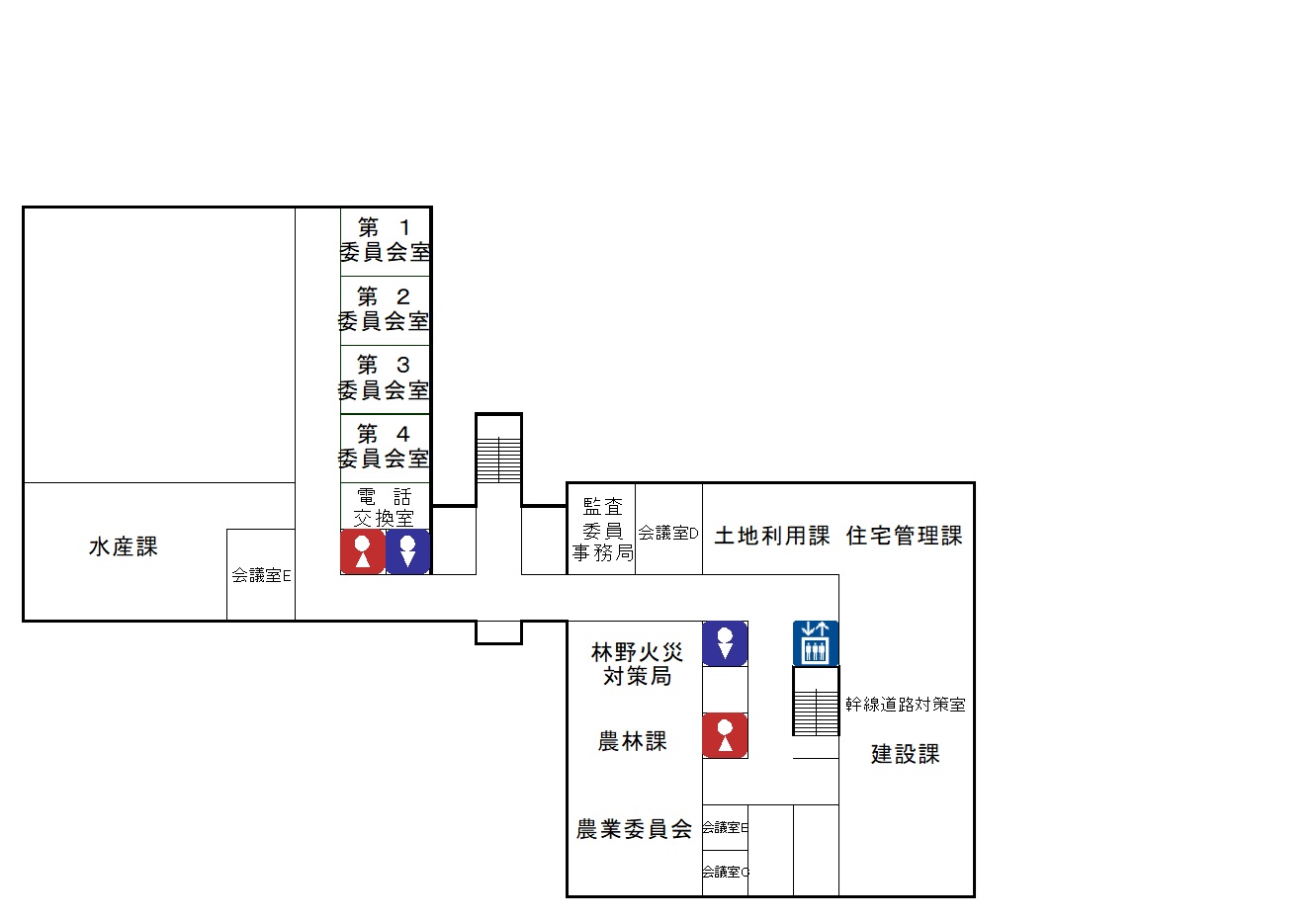 市役所庁舎３階