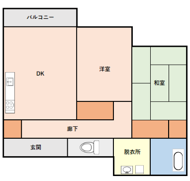 田中南アパート　間取り図
