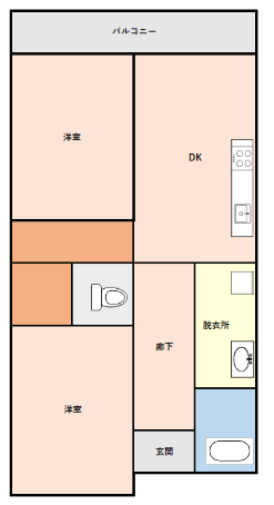 川原アパート②間取り図