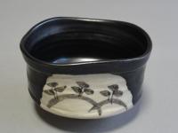 黒織部 茶盌