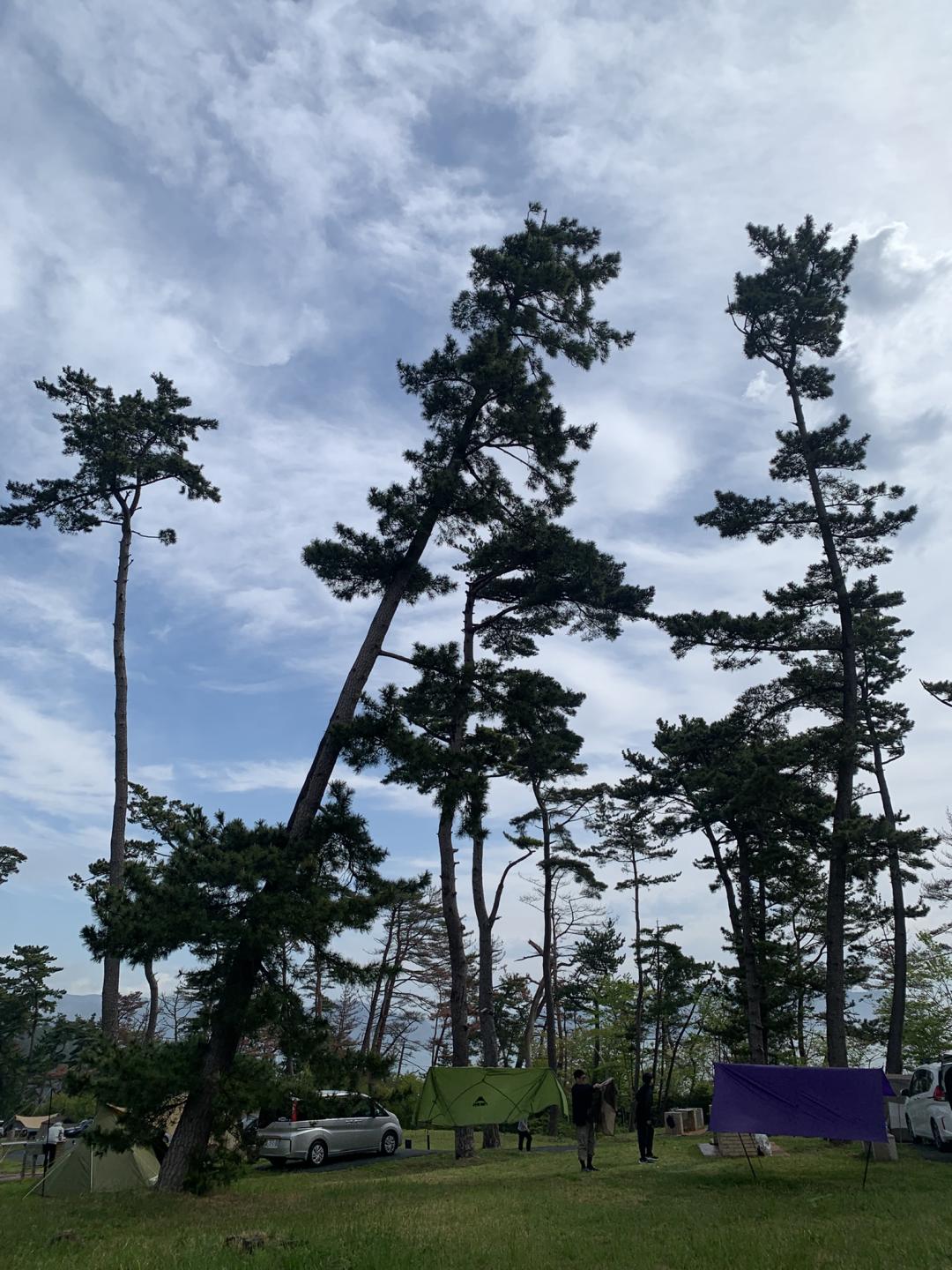 碁石海岸キャンプ場オートサイトの写真