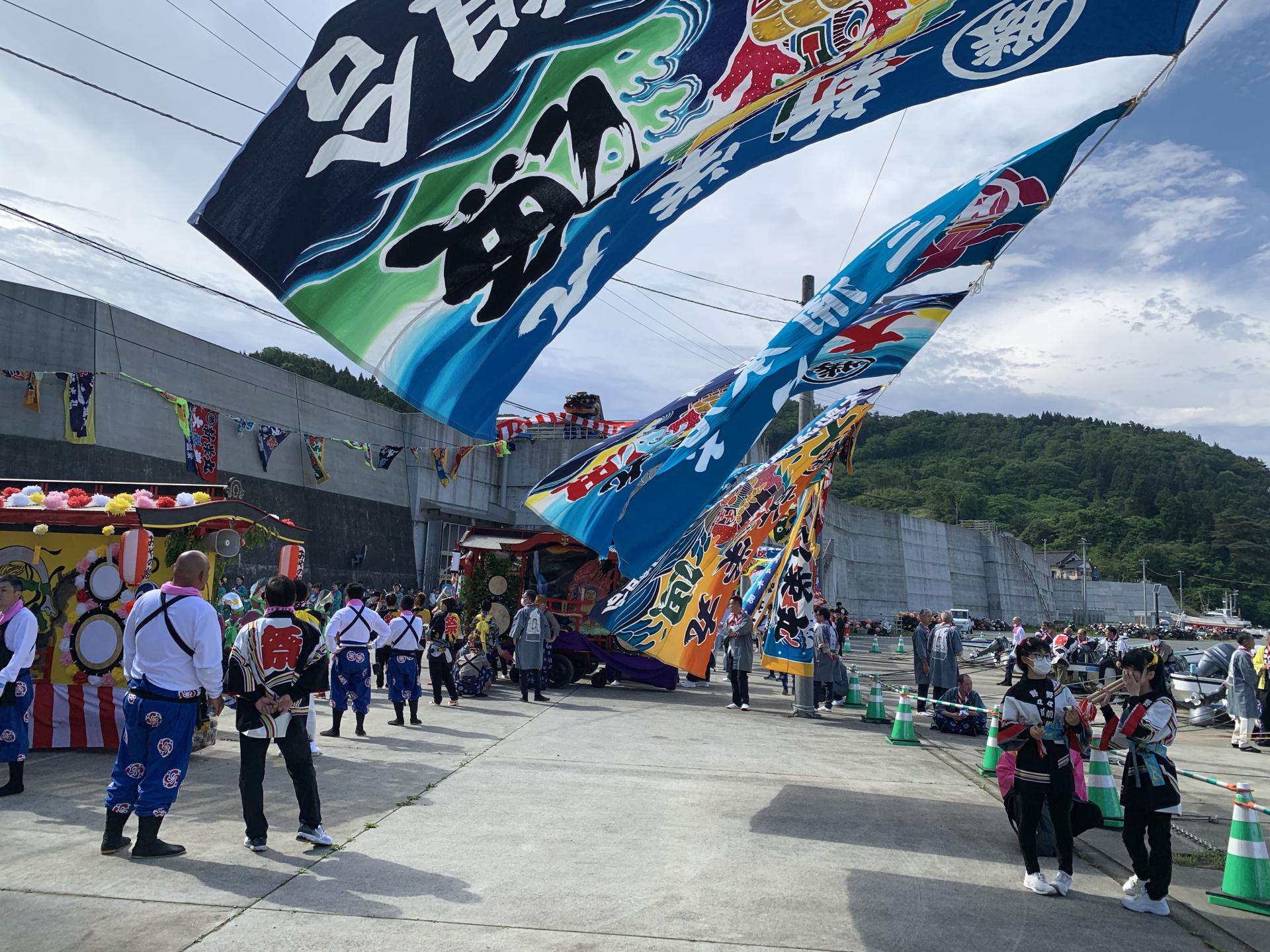 式年大祭会場周辺（田浜漁港）